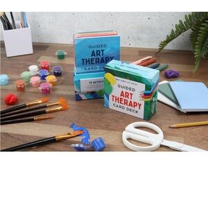 Guided Art Therapy Card Deck - Colorful (Unbranded)
